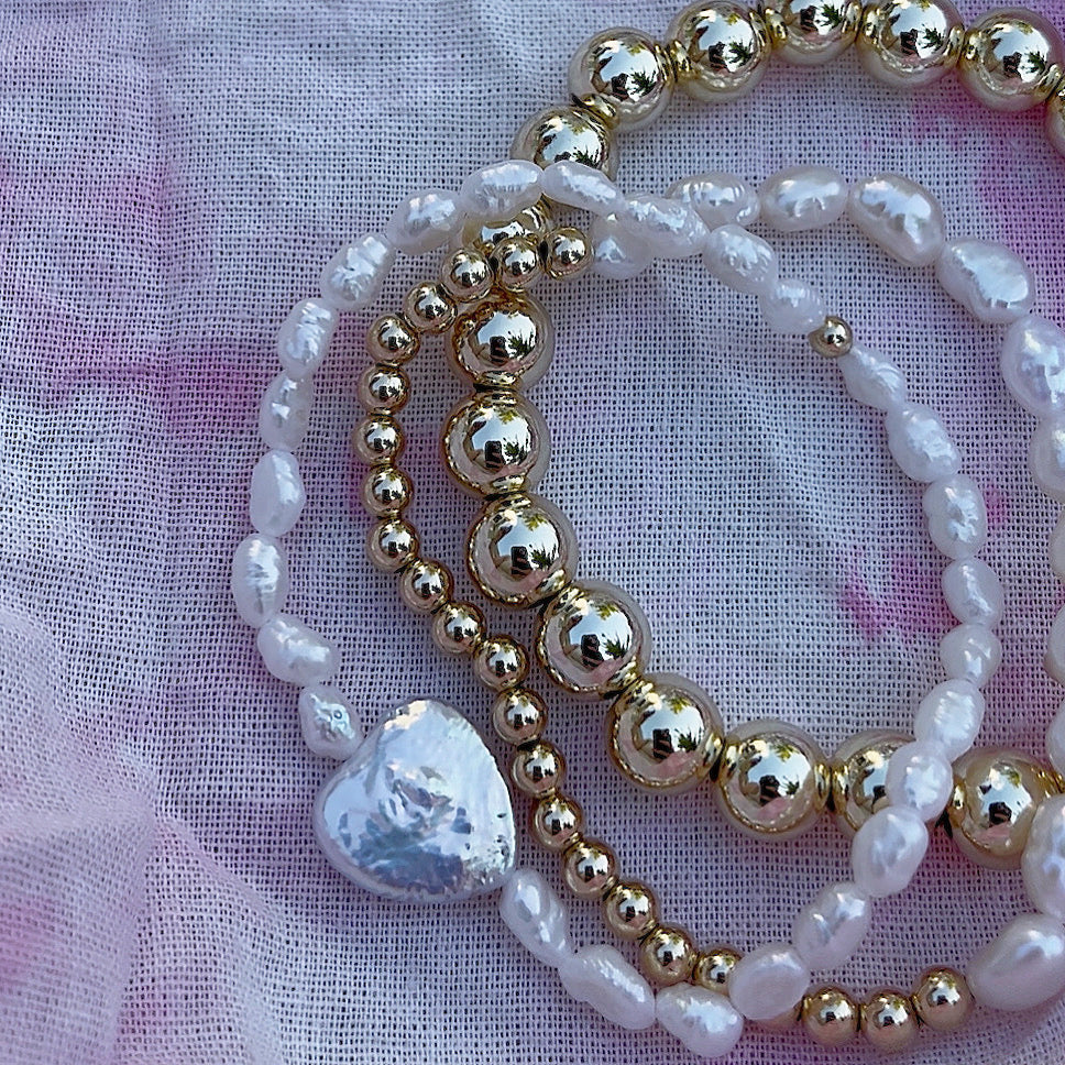 Freshwater pearl heart