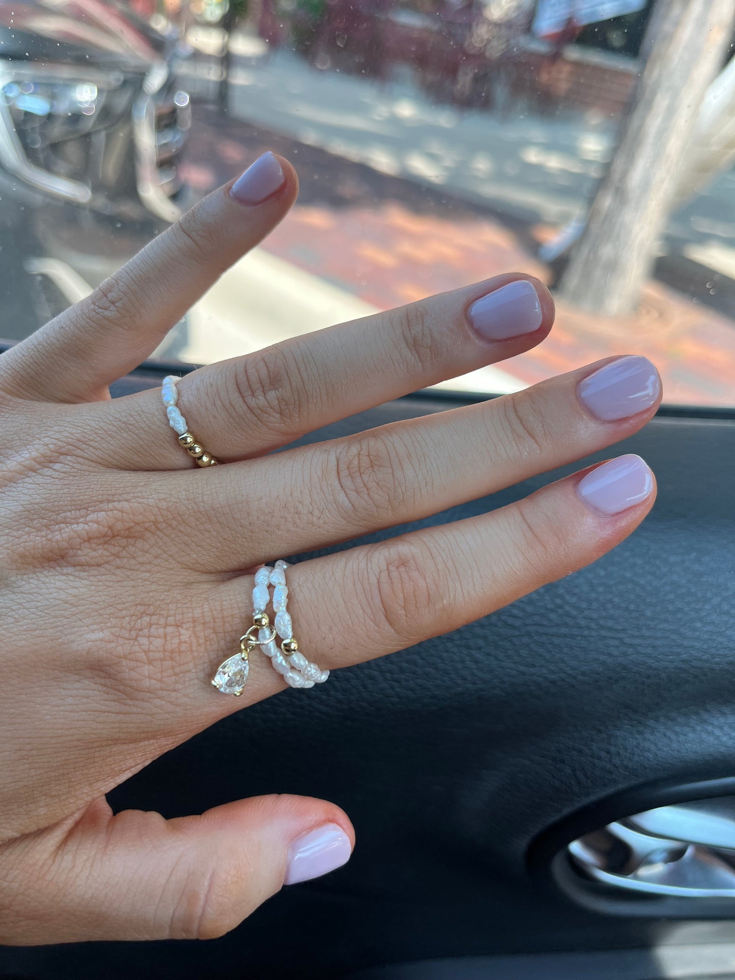 Tahitian rice pearl ring