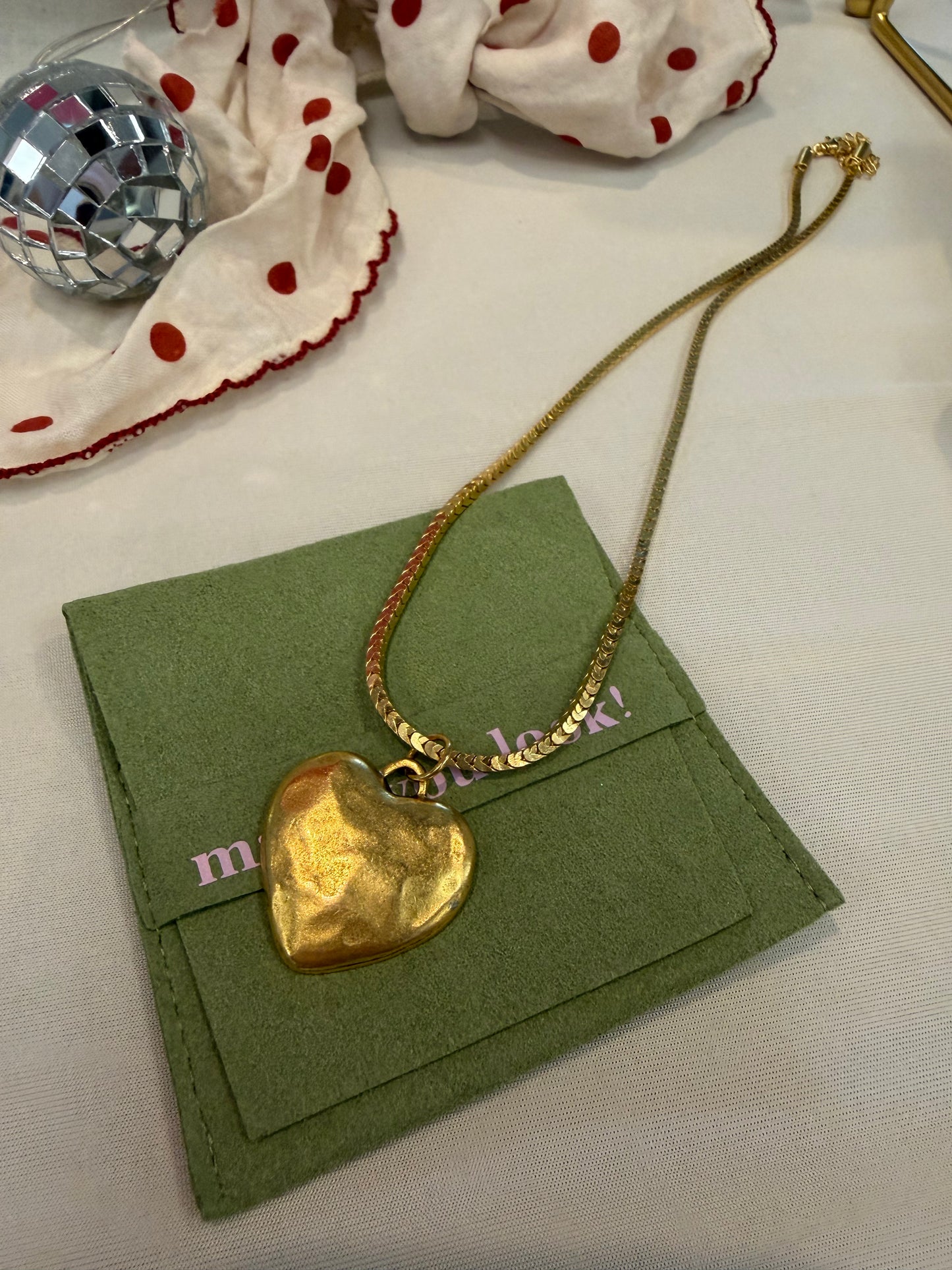 Lover girl herringbone necklace