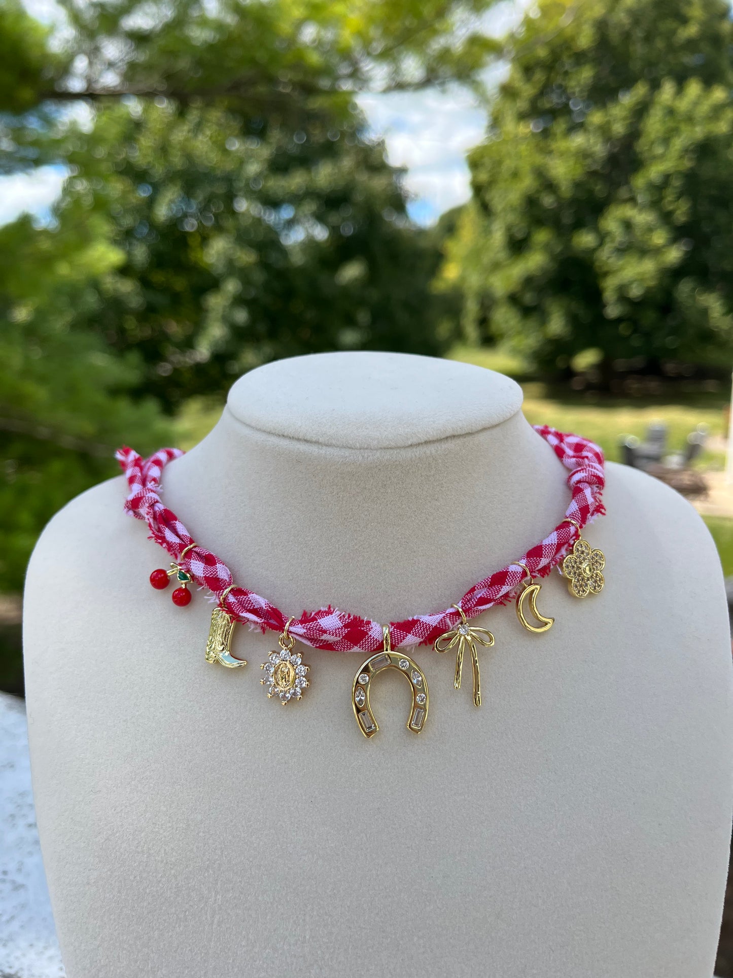 Giddy up charm necklace