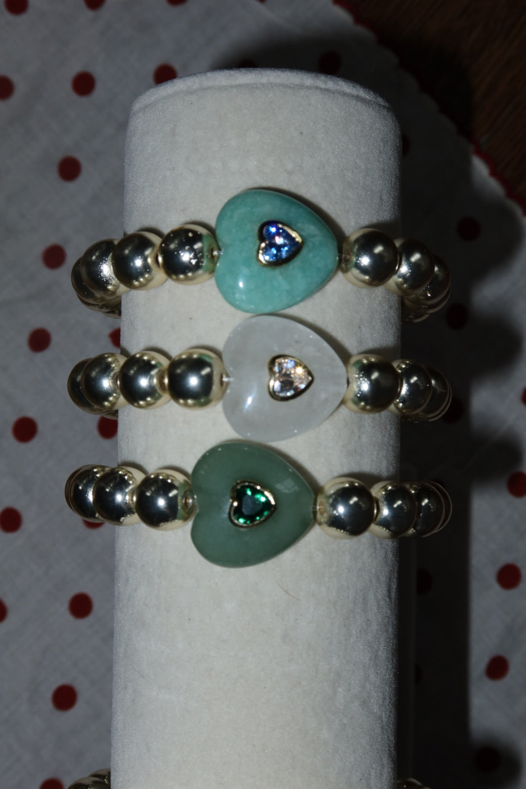 The Gemma - Gemstone Heart Bracelet