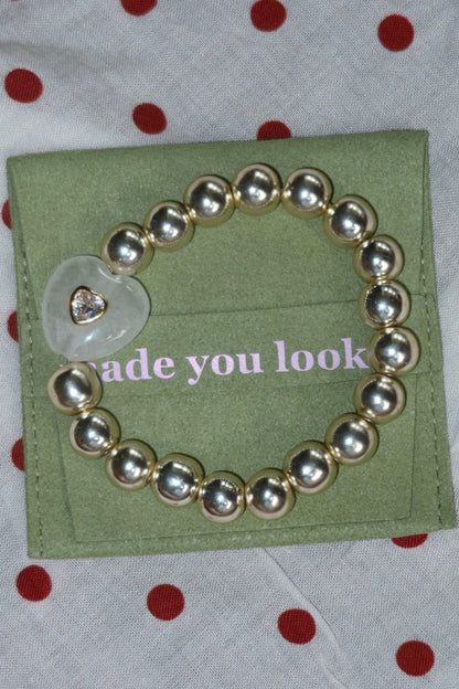 The Gemma - Gemstone Heart Bracelet