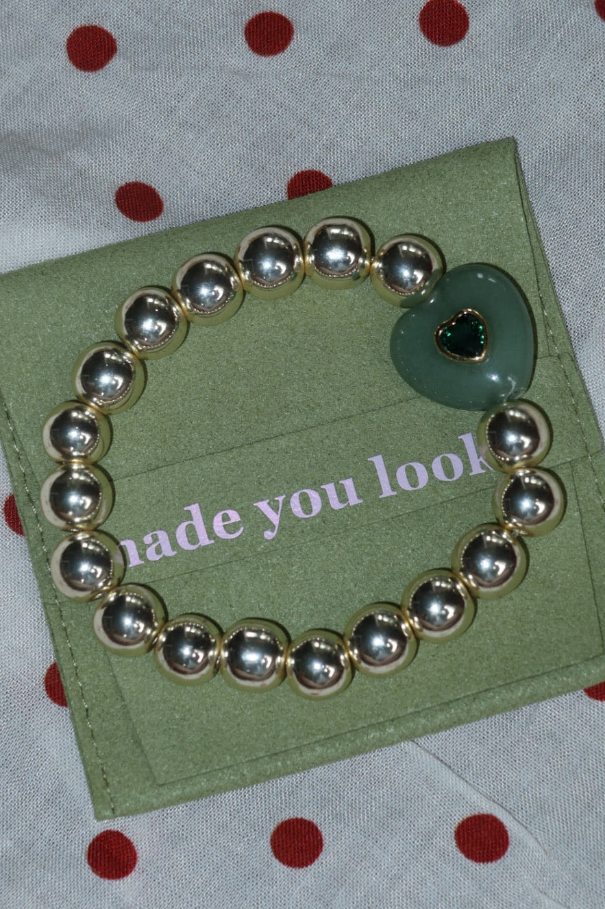 The Gemma - Gemstone Heart Bracelet
