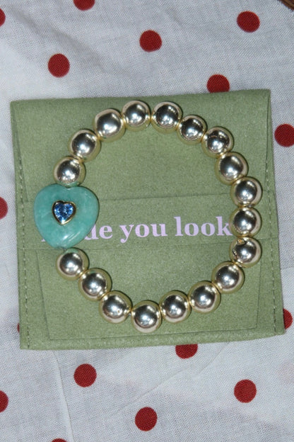The Gemma - Gemstone Heart Bracelet
