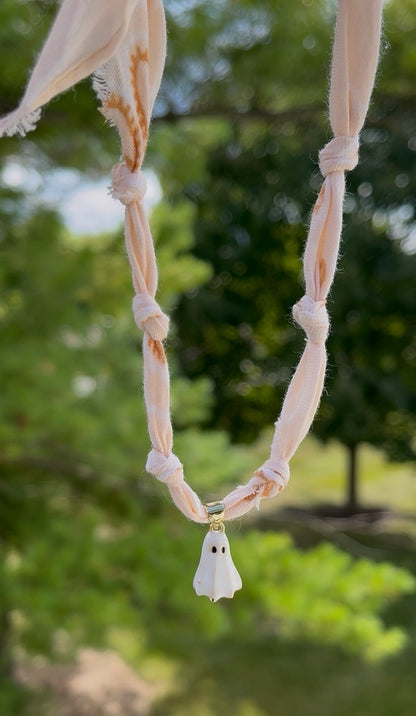 Boo! charm necklace