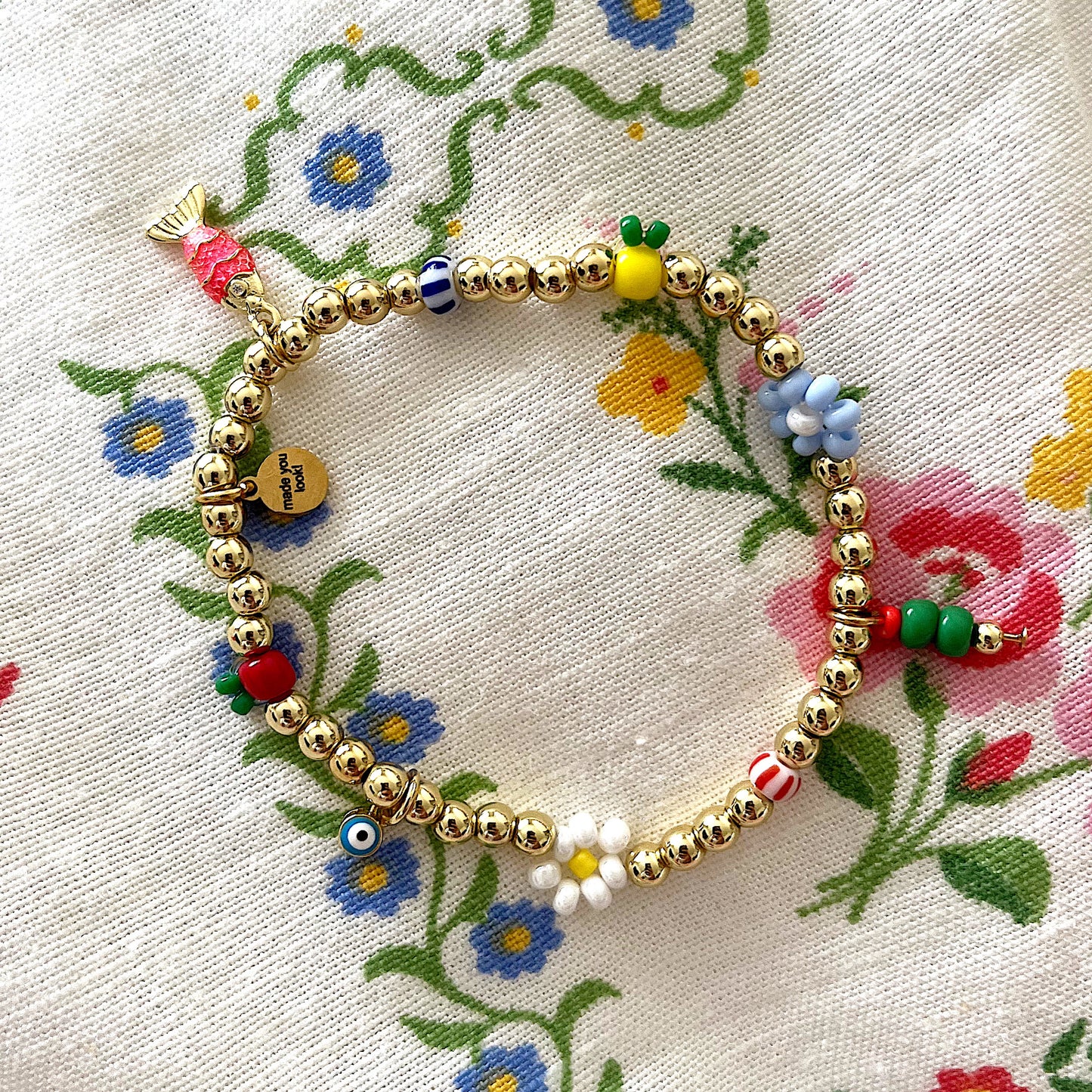 Italian summer charm bracelet