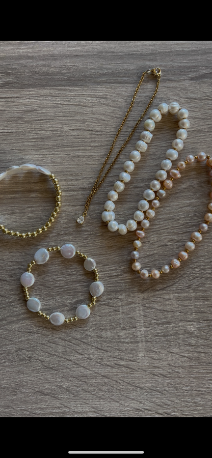 Nugget pearl anklet