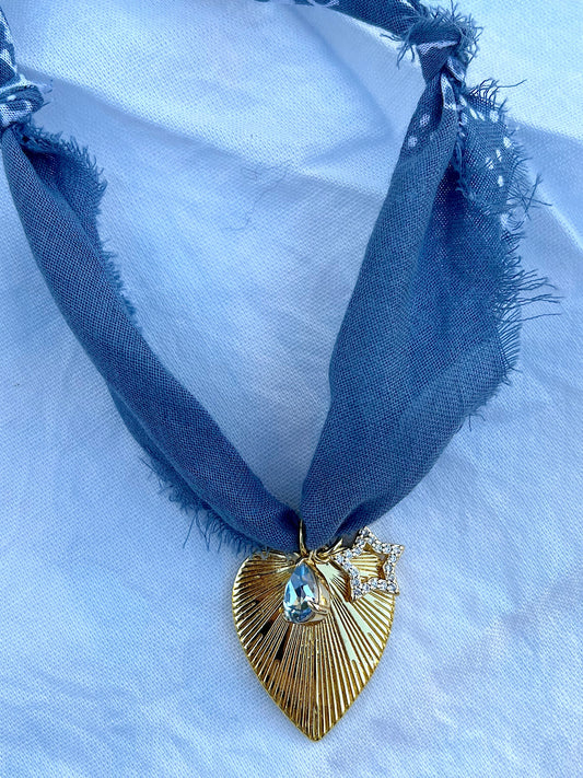 Dusty blue charm cluster