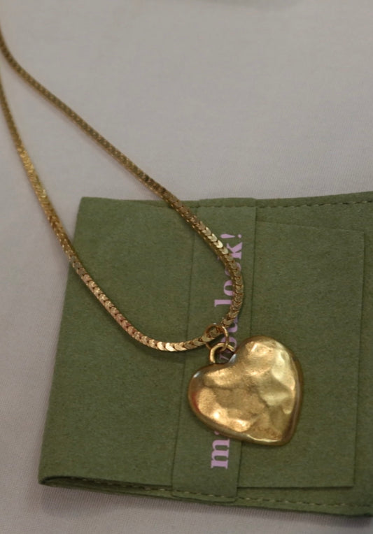 Lover girl herringbone necklace