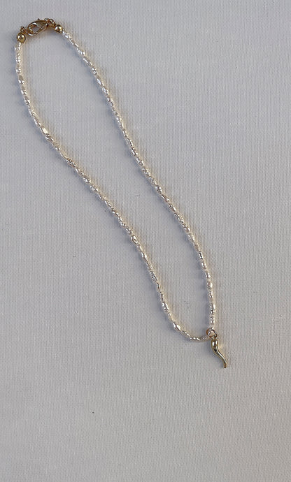 Italian horn necklace