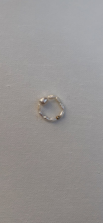 The Baby baroque Pearl - Freshwater Pearl Gold Filled Ring