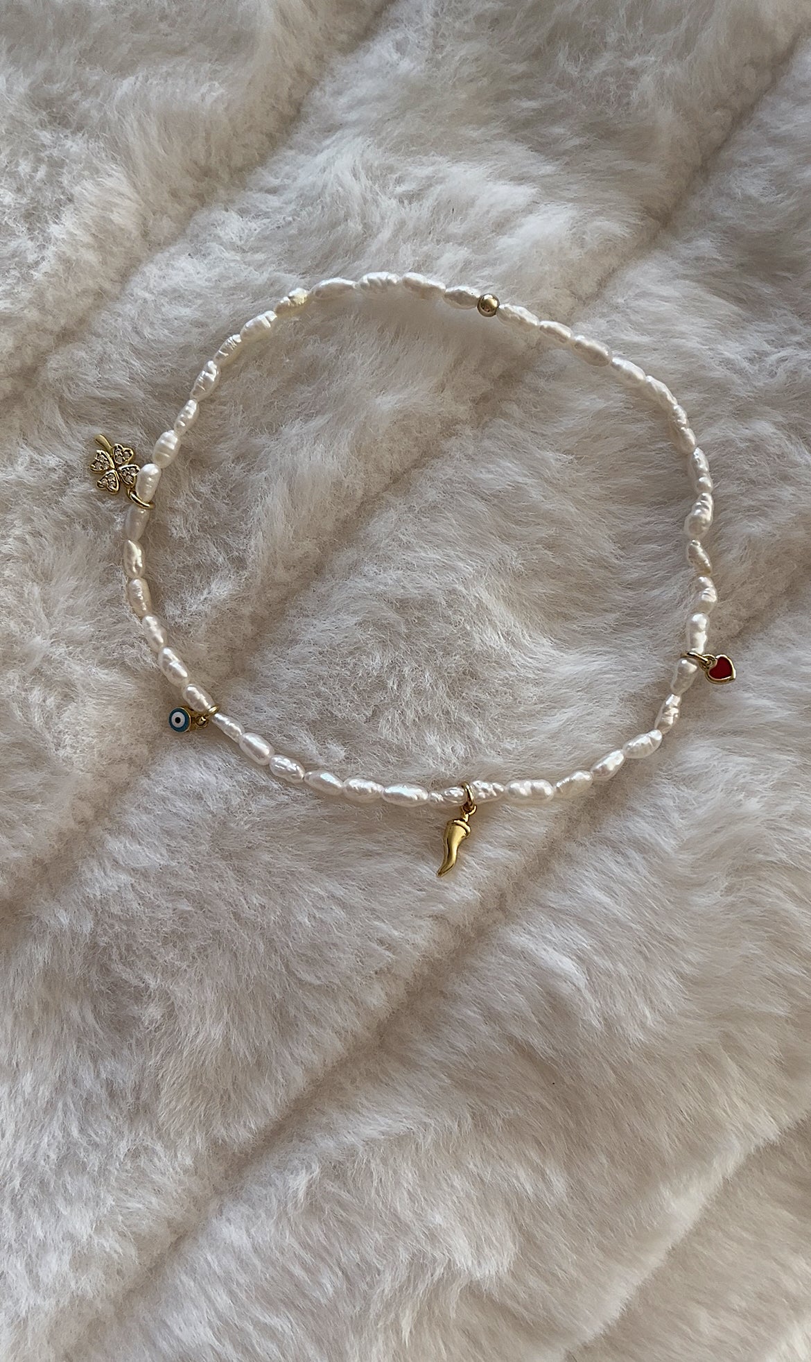 Lucky girl anklet