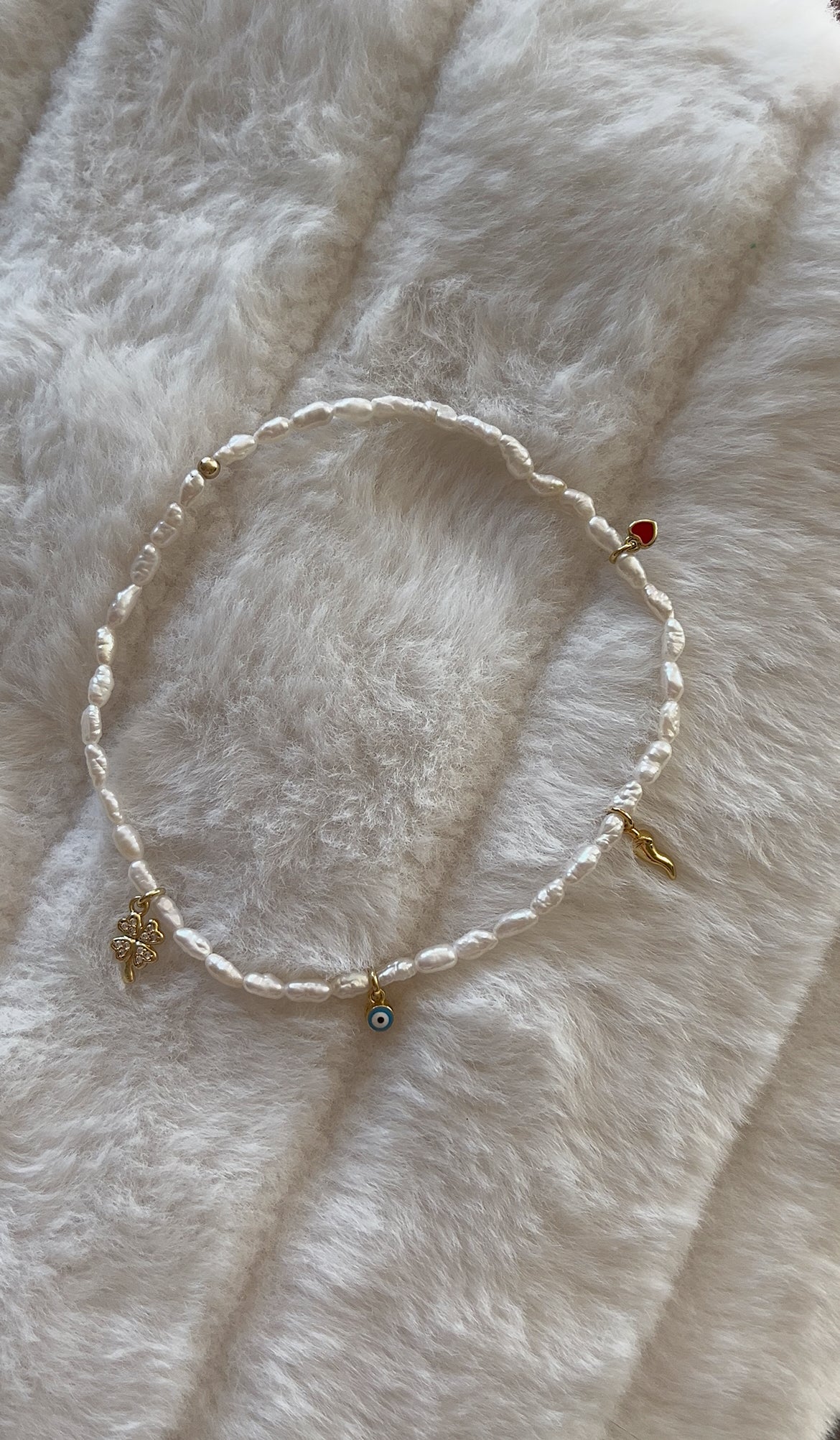 Lucky girl anklet