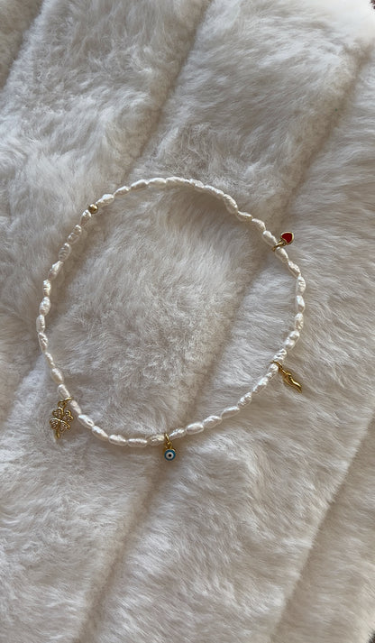 Lucky girl anklet