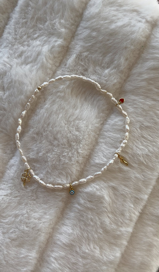 Lucky girl anklet