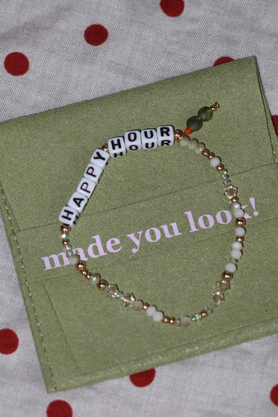 Happy Hour - Gold-Filled and Crystal Bracelet