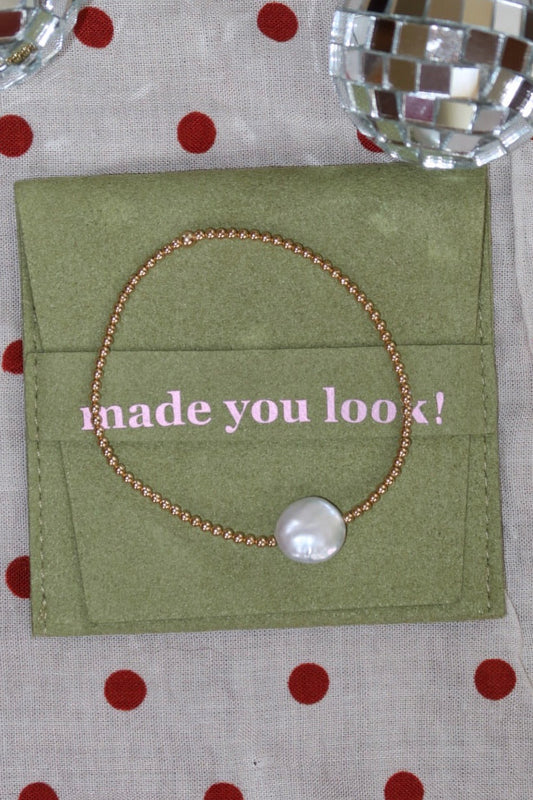 The Siena - Gold Filled Fresh Water Pearl Beaded Bracelet