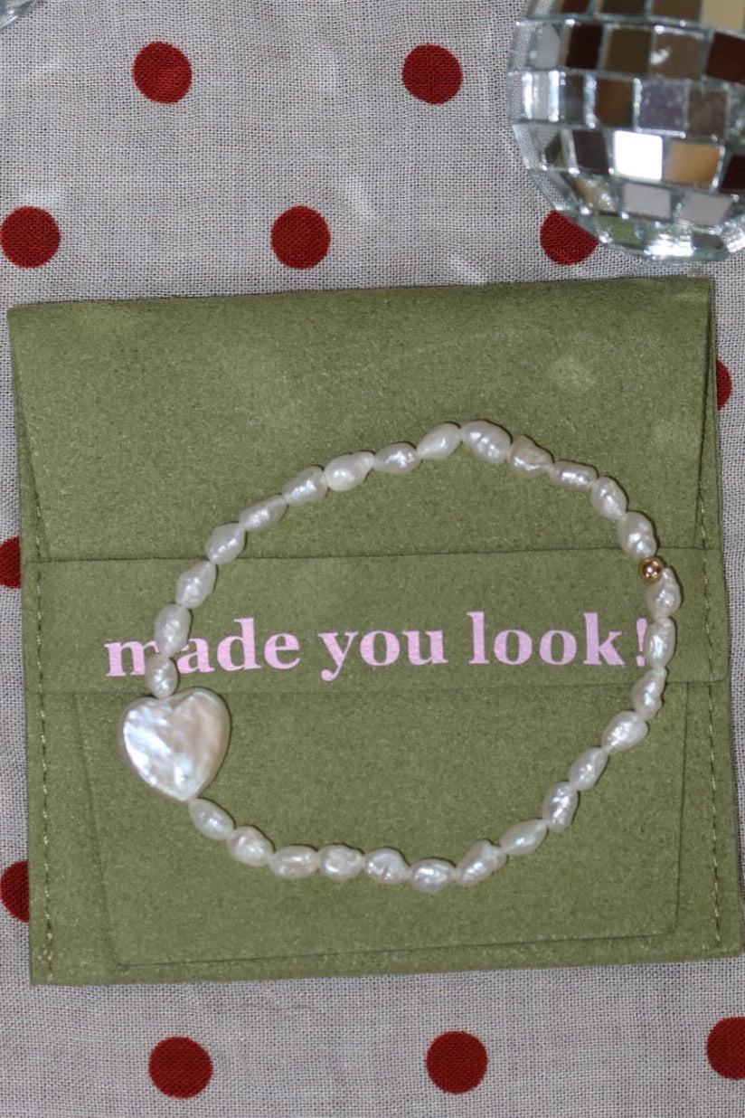 Freshwater pearl heart