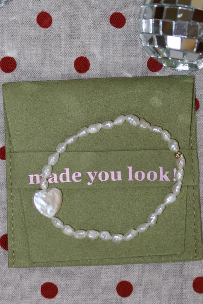 Freshwater pearl heart
