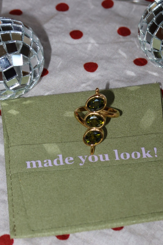 The Happy Hour - Tarnish Resistant Gold Ring