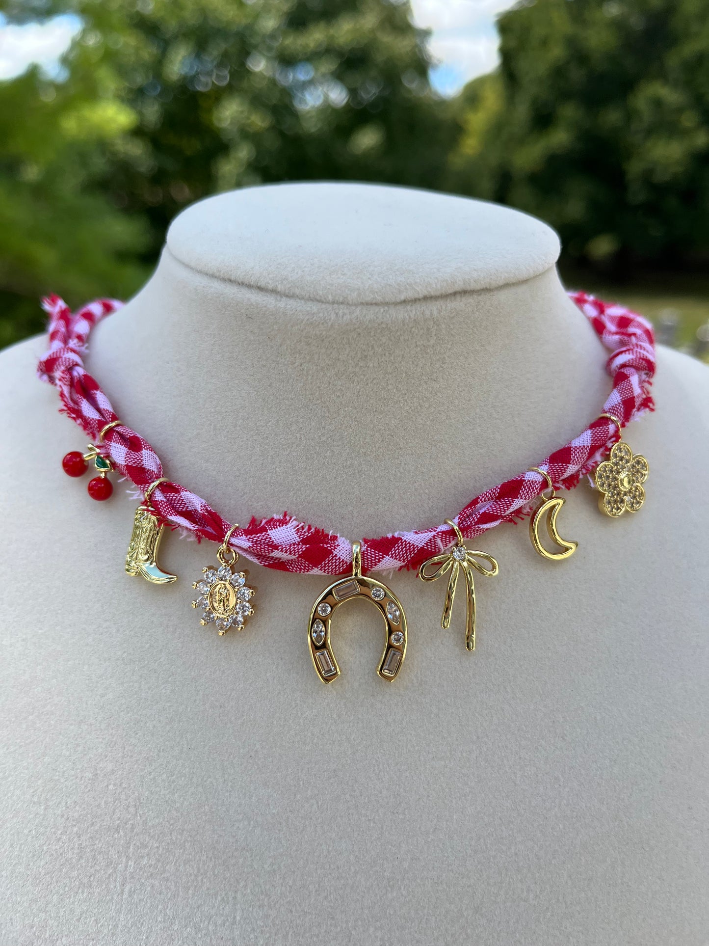 Giddy up charm necklace