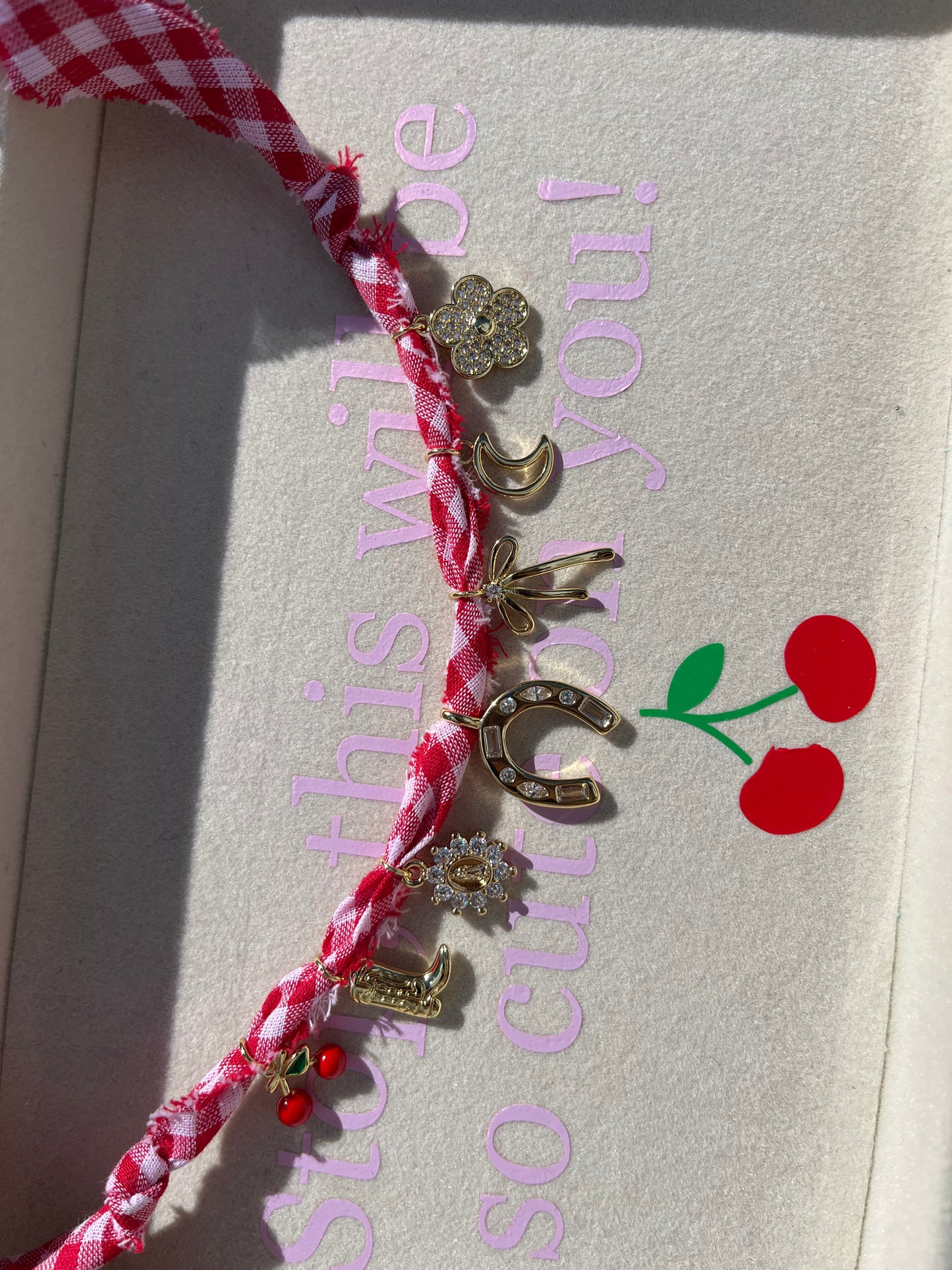 Giddy up charm necklace