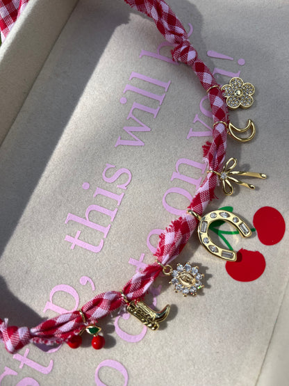 Giddy up charm necklace