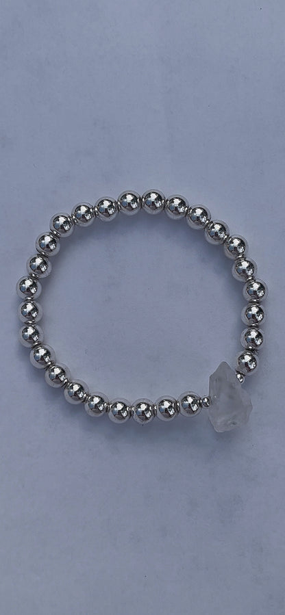 Silver hematite + selenite