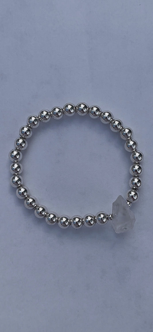Silver hematite + selenite