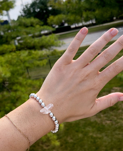 Silver hematite + selenite