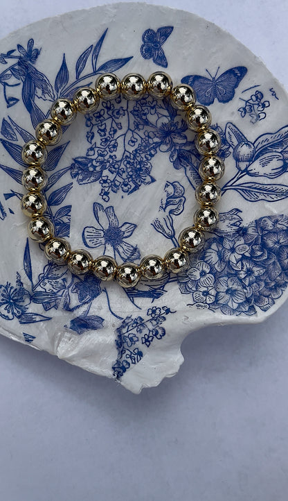Gold 8mm bracelet